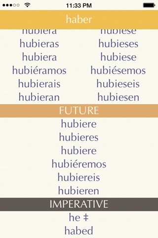 Conjugations ES from Callionica - 3000 Spanish Verbs screenshot 2