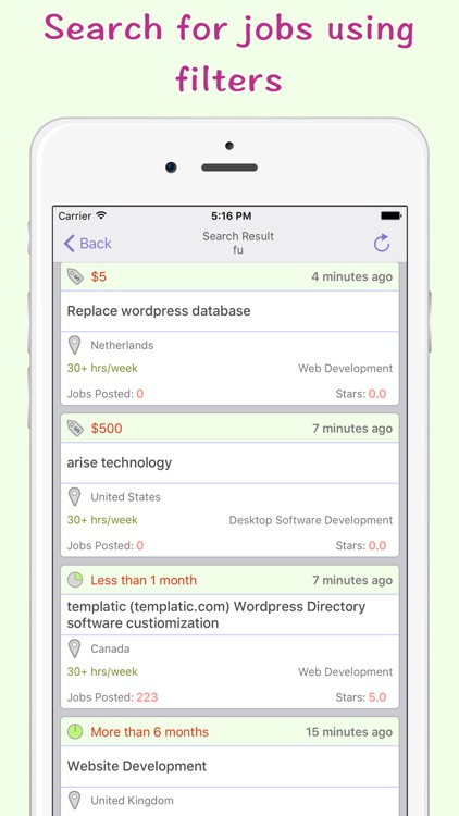 Freelance Helper - be notified about new jobs.