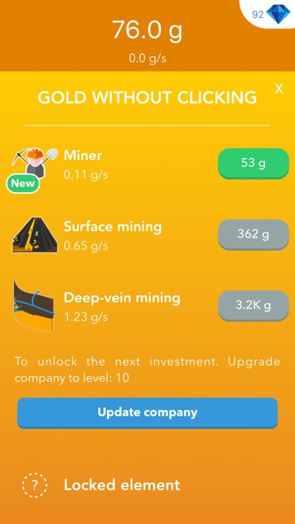 Miner - build your own mining company