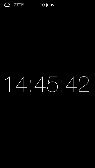 Screenshot #2 pour Clock - Modern deskclock with nightstand mode