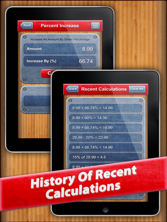 7 in 1 : Percentage Calculator HD screenshot-3