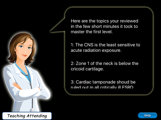 Screenshot #5 pour ER Rotation Review Game for the USMLE Step 2 CK, COMLEX Level 2 CE, & PANCE LITE (SCRUB WARS)