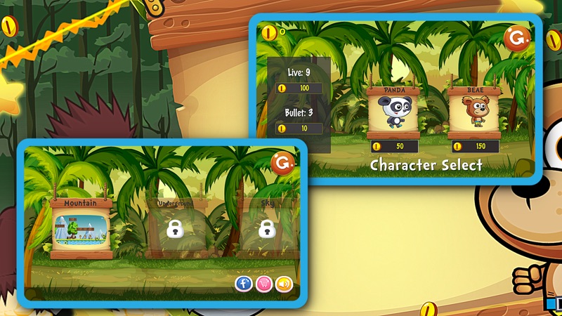 Banana Zoo Adventure Kong - Animal running  game for kids screenshot 3
