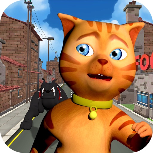 Cat Subway Run: Leo Cat vs Dog