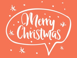 30 beautiful lettering stickers for Christmas and New Year