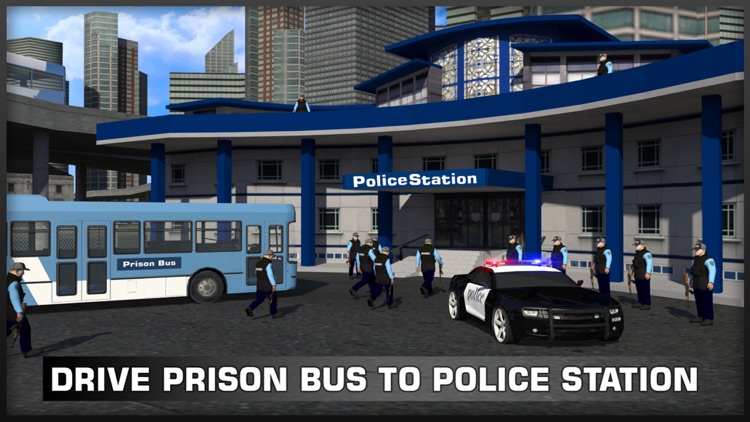 Police Prison Bus Driver Job 3D: Drive Coach & Transport Criminals to City Jail screenshot-4
