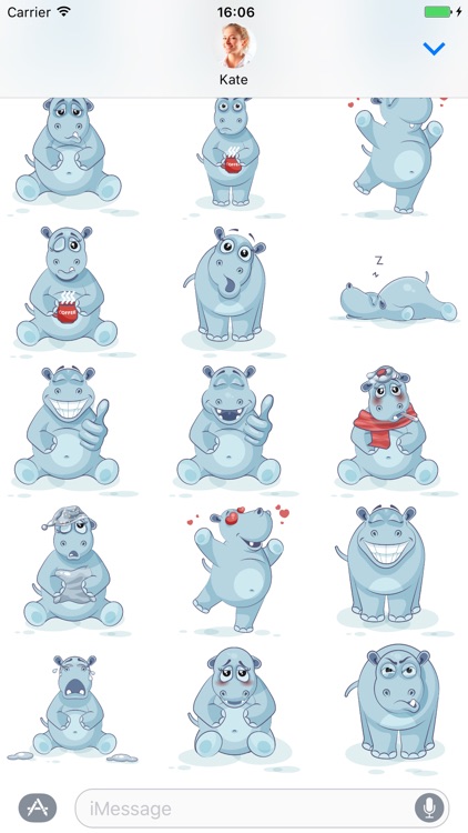 Hippopotamus - Stickers for iMessage