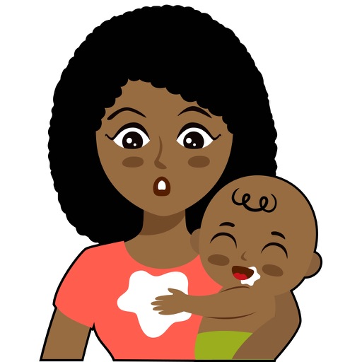 Black Emoji Mom icon