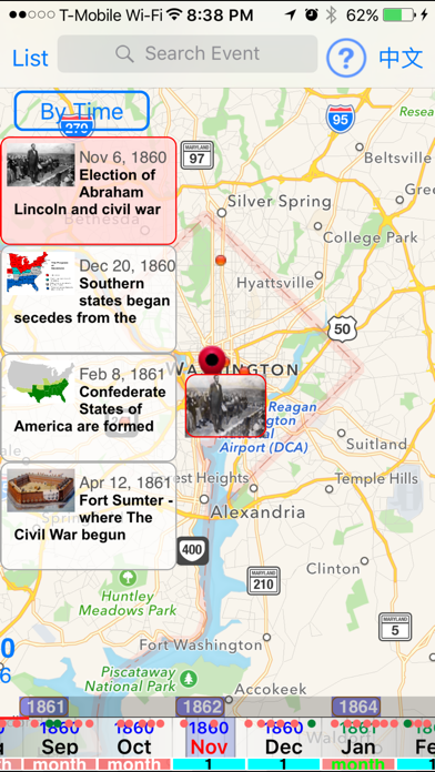 Screenshot #2 pour US Civil War Chronicle Map