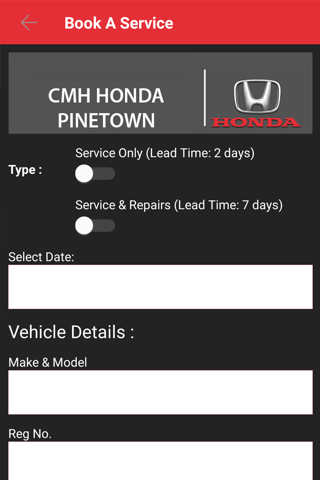 CMH Honda Pinetown screenshot 4