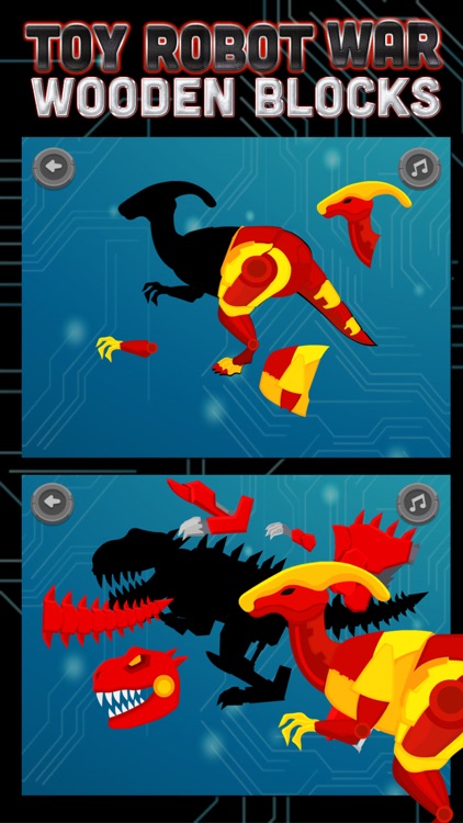 Toy Robot War Wooden Blocks