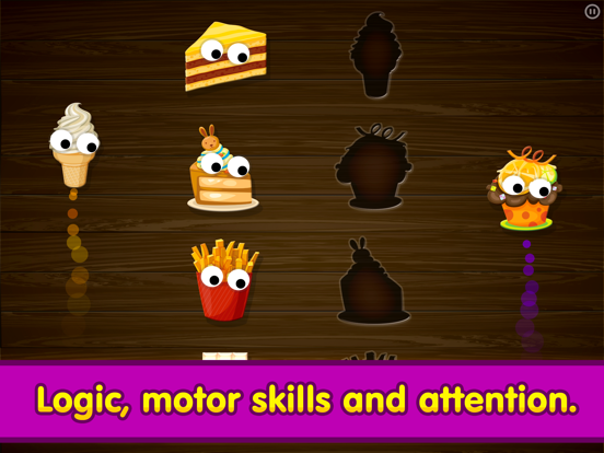Kids Food Games: Toddlers, Boys Girls Puzzle Free iPad screenshot 2 - Games app