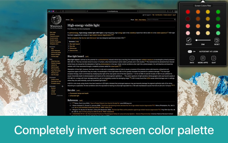 Screenshot #3 pour Screen Colors Filter — Color Tint & Dim HEV Block