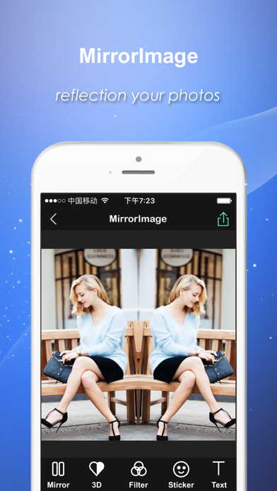 Screenshot #1 pour MirrorImage-Reflection your photos