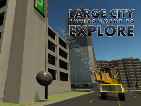 Wrecking Ball Demolition Crane – Drive mega vehicle in this driv