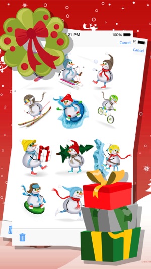 Christmas Snowman Stickers Pro(圖2)-速報App