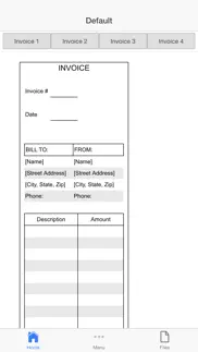 business invoices iphone screenshot 2