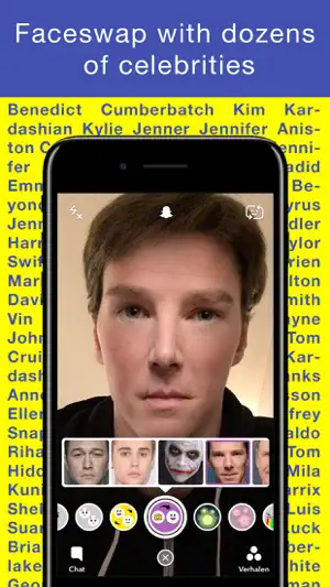 CelebSwap - Faceswap with celebrities for Snapchat screenshot 1