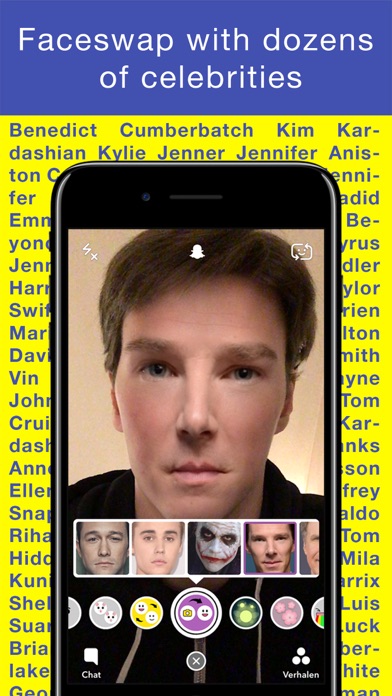 CelebSwap - Faceswap with celebrities for Snapchat screenshot