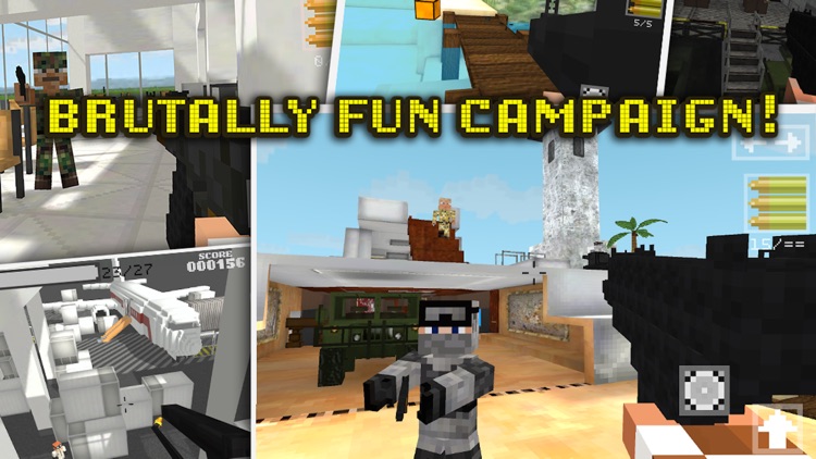 Block Gun Pixel Wars 3D: Team Strike screenshot-3