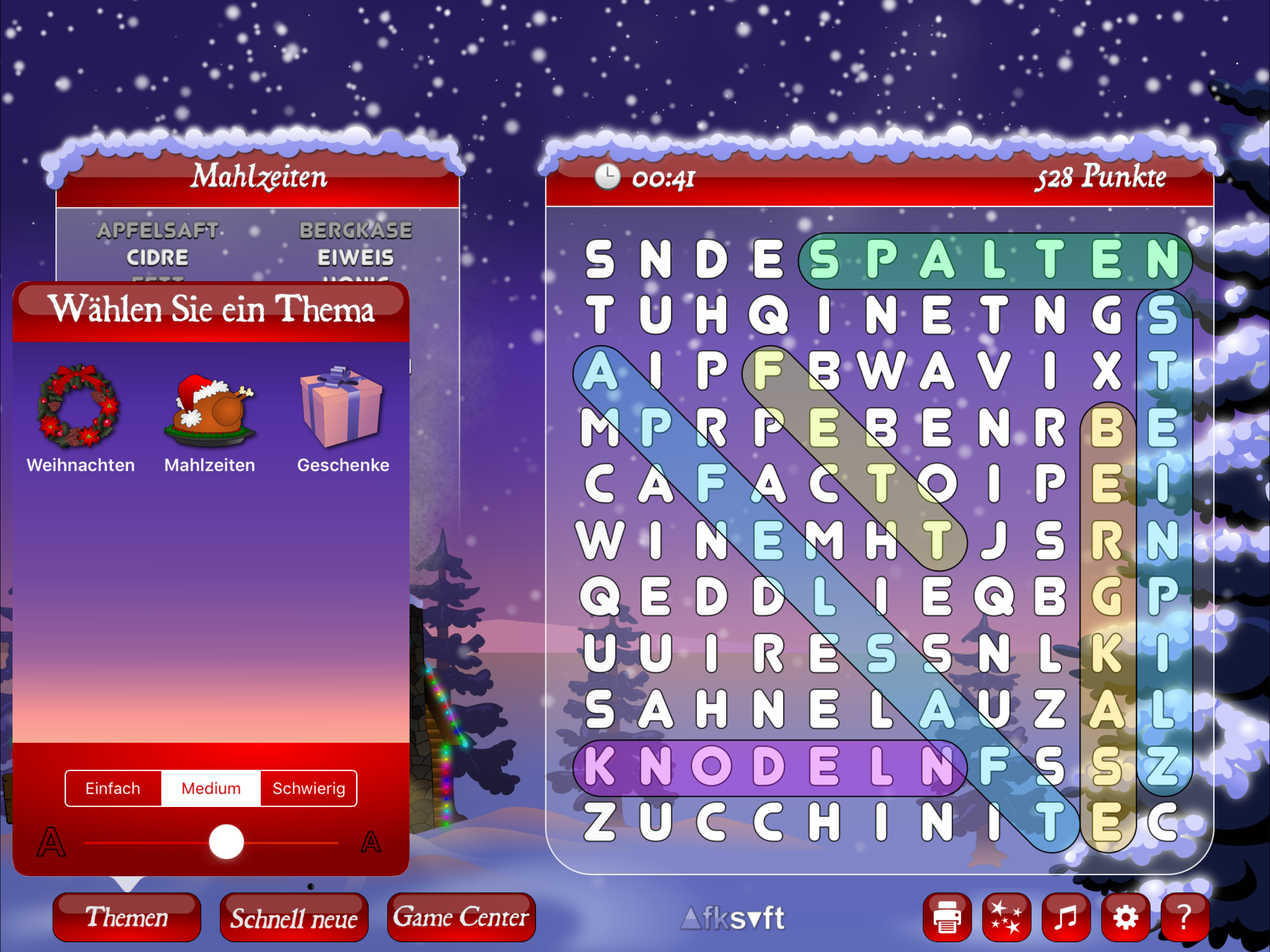 Weihnachten Wortsuche