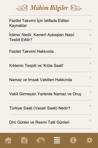 Fazilet Takvim screenshot 4