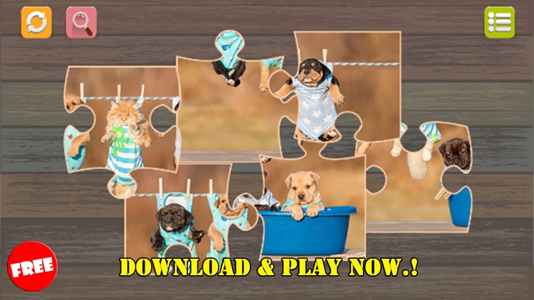 Cats And Dogs Jigsaw Puzzles Pet Games For Kids screenshot-3