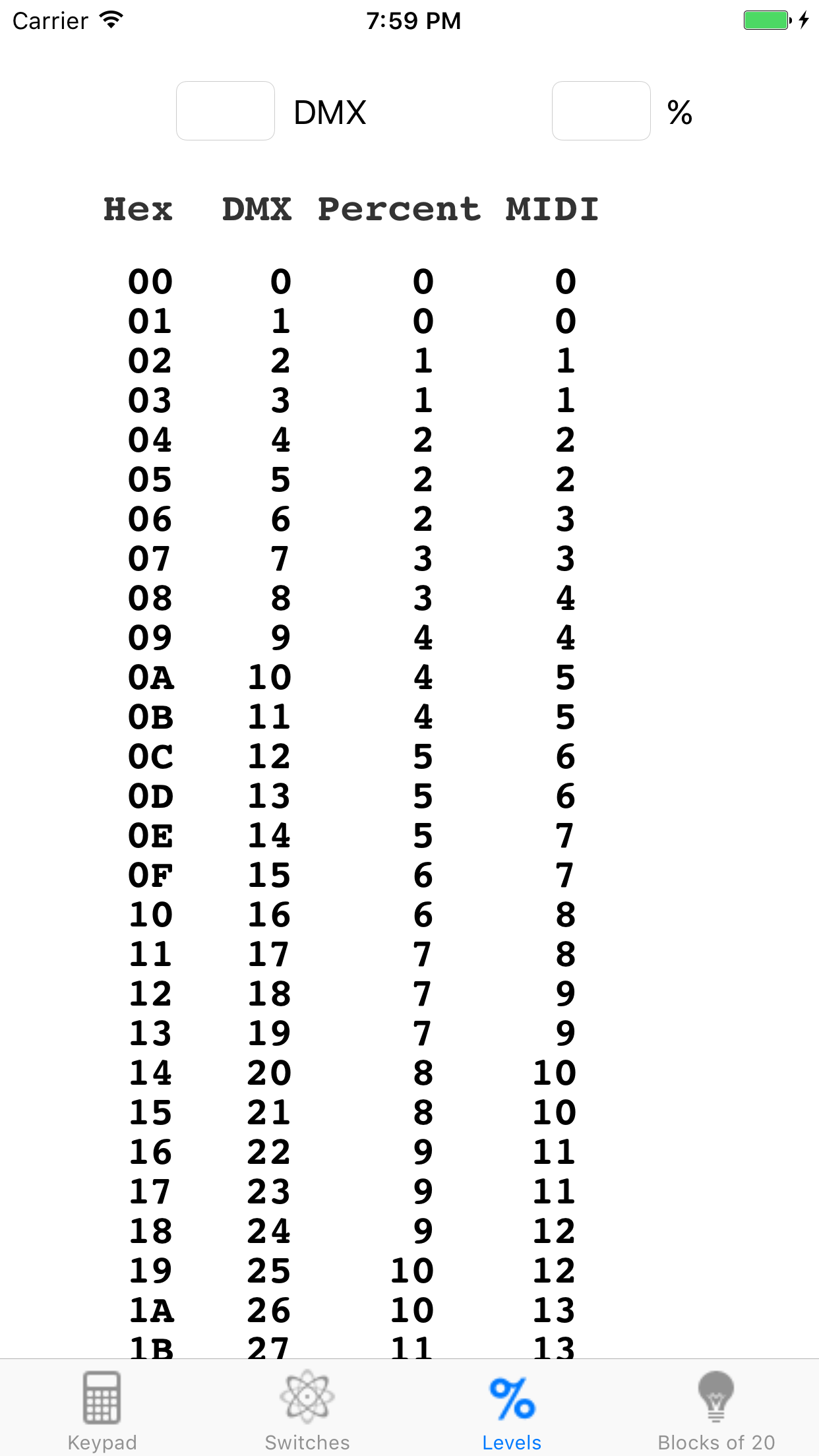 DMXCalc
