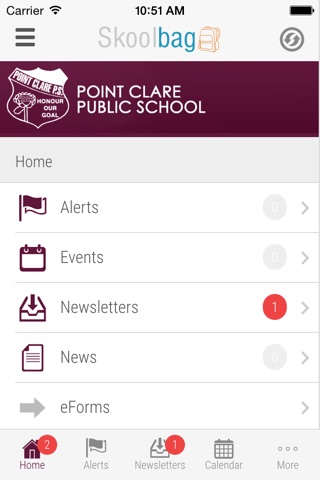 Point Clare Public School - Skoolbag screenshot 2