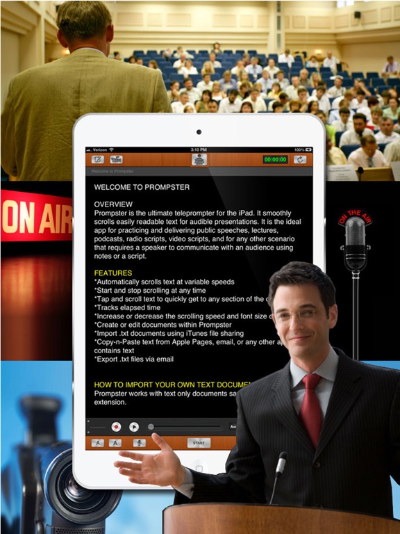 Prompster™ - Teleprompter iPad screenshot 5 - Productivity app