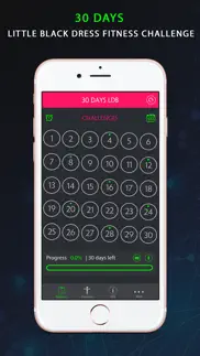 30 day little black dress fitness challenges iphone screenshot 2