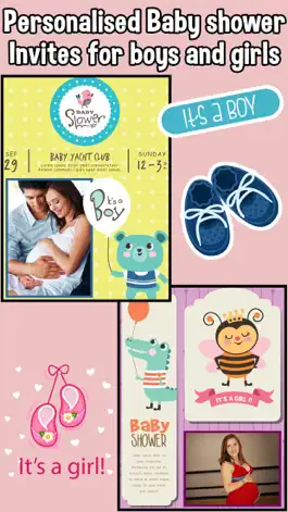 Game screenshot Baby Shower Invitations & Frames hack