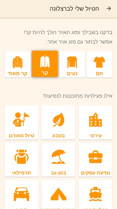 Screenshot #1 pour למטייל צ'קליסט