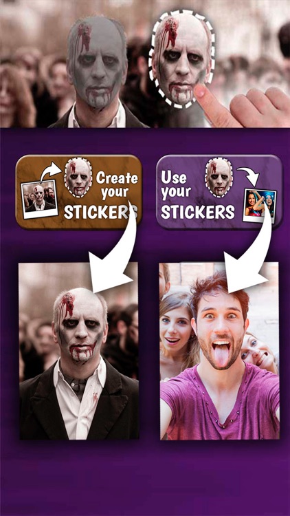 Cut paste Halloween with Stickers - Premium
