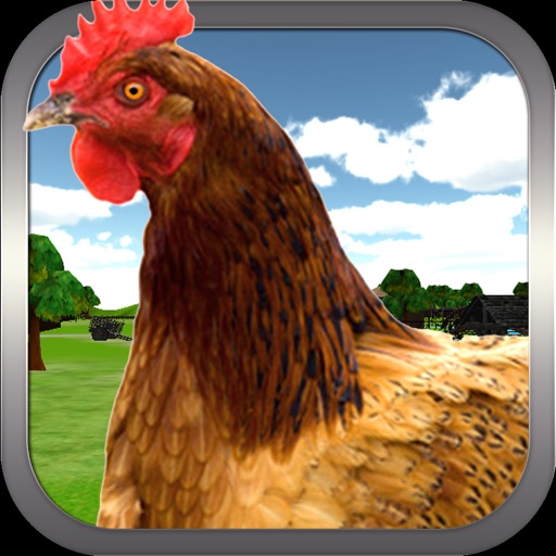 Crazy Chicken Simulator 3D - Go Wild In The Real Farm Simulation Game Icon
