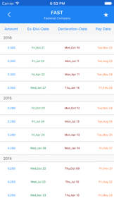 Dividend Tracker screenshot