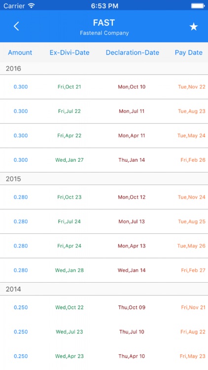 Dividend Tracker