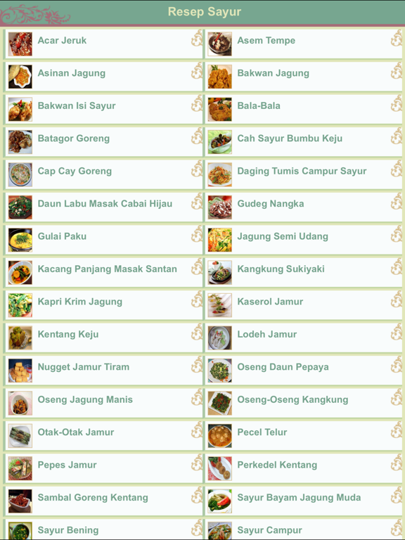 Screenshot #4 pour Resep Sayur Indonesia