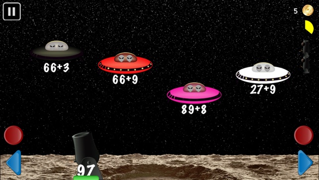 Arithmetic Invaders Express: Grade K-3 Math Facts(圖4)-速報App