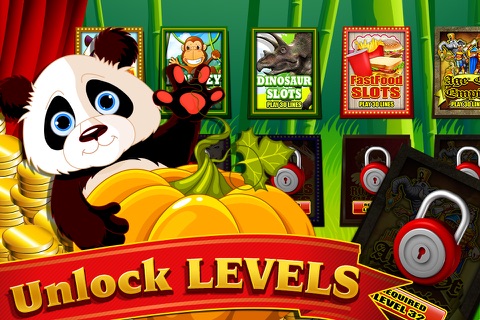 Walking Baby Panda in the Wild Jungle Slot Machine screenshot 3