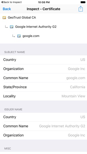 Inspect - View TLS certificate(圖2)-速報App
