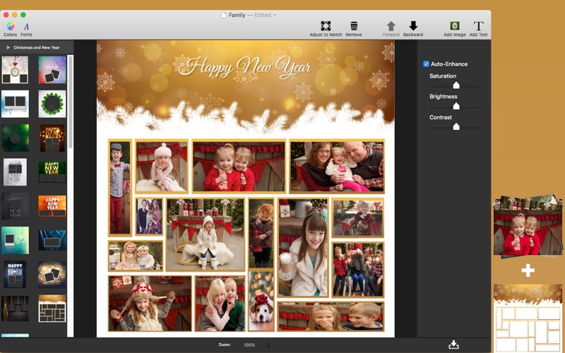 Screenshot #1 pour Christmas and New Year - Frames & Greeting Cards