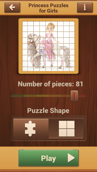 Princess Puzzles for Girls - Jigsaw Puzzle Games iPhone screenshot