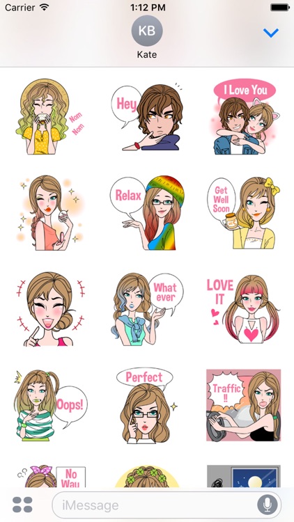 Sharon Vol.2 Stickers for iMessage by AMSTICKERS