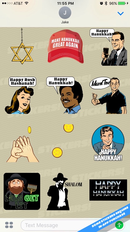 Hanukkah Stickers