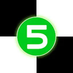 White Piano 5 : Tiles Master 5 Magic Trivia games app icon
