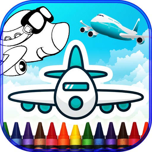 Planes Coloring Books Icon