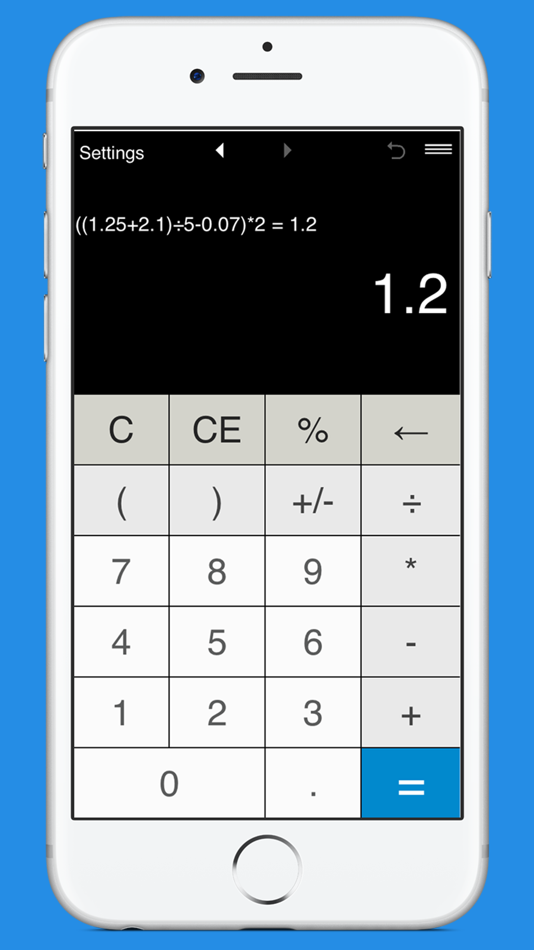 Calculator with parentheses - 3.1.1 - (iOS)