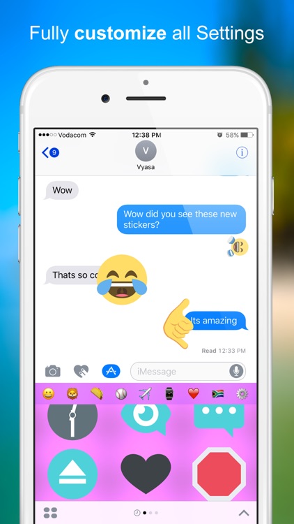 New Emoji Stickers for iMessage screenshot-3