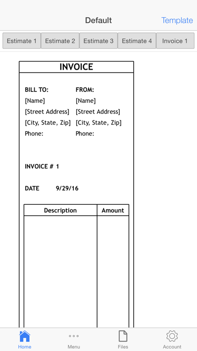 Screenshot #1 pour Computer Repair Invoice